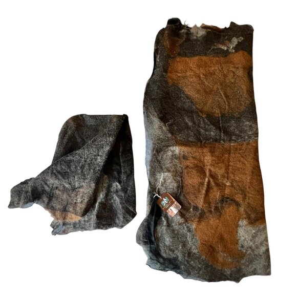 Whispirit Naturally Luxurious Alpaca Shawl Wrap & Hood Set NWT - Picture 3 of 16